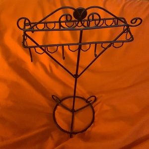 Vintage inspired Black Jewelry Hanger Holder